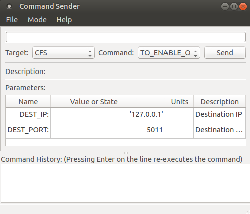 COSMOS Command Sender